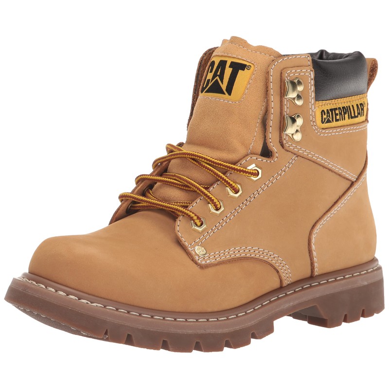CAT Men's Second Shift Soft Toe Work Boot, Honey, 6