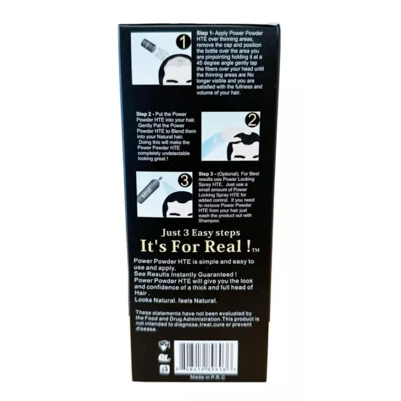 Deity America Hair Thickening Enhancement Black Color 2 Set (22g