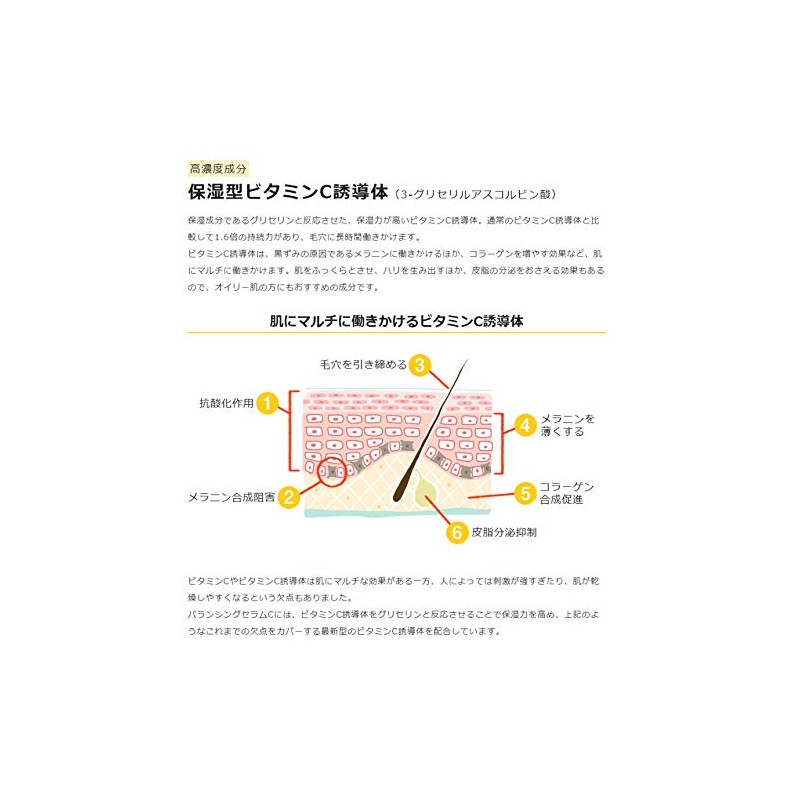 Balancing Serum C Moisturizing Type Vitamin C Derivative Highly Concentrated