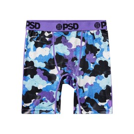 PSD Boys Underwear - Cloud Camo Youth Boxer Briefs with Fun Print Designs - Comfortable Boxers for Boys - Premium Underwear Boys Collection