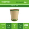 Responsible Products Certified Compostable 10 oz Paper Cups, Cold ＆