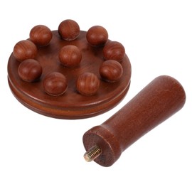 IWOWHERO Portable Wooden Massage Brush Body Scrubber for Relaxation Hand Massage