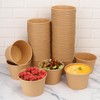 IHDYPPEW 84 Pack Kraft Paper Bowls, 35 Oz Disposable Soup/Salad