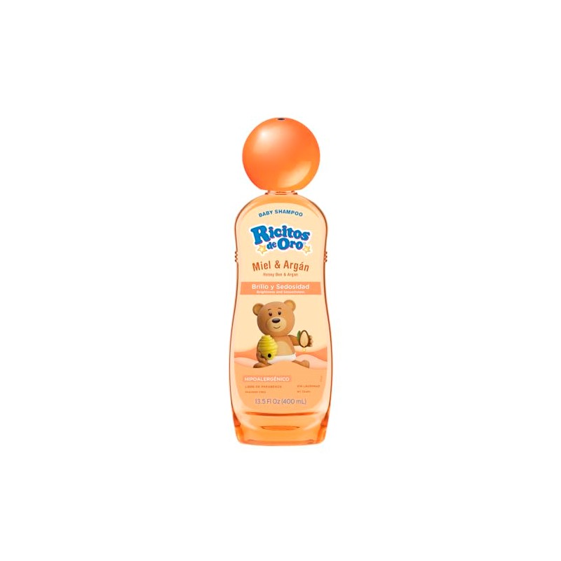 Ricitos de Oro Shampoo Miel y Argán, 400 Ml