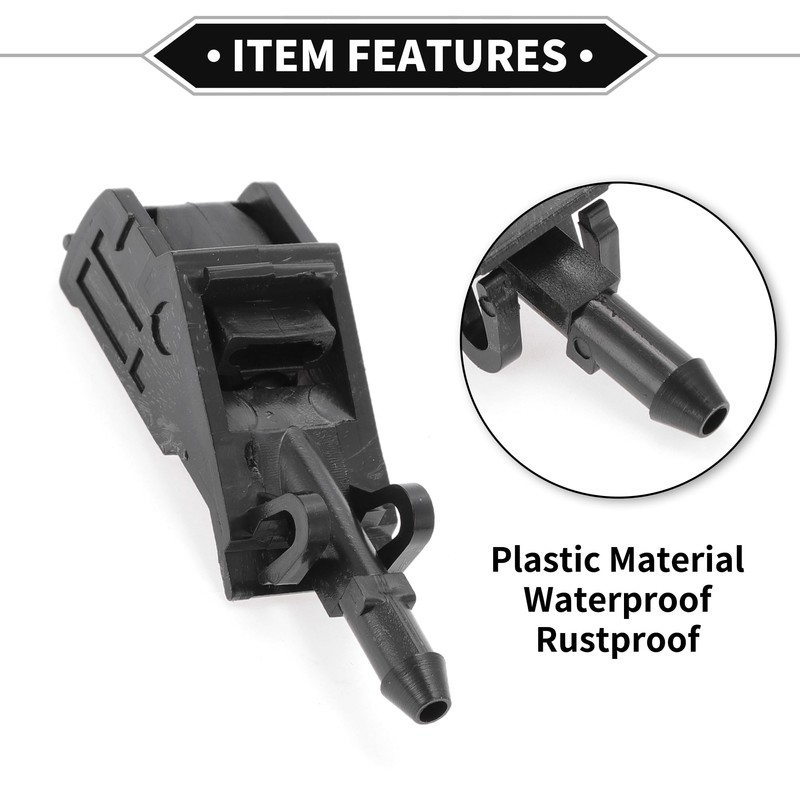 VekAuto 2 Pcs Windshield Washer Nozzle Compatible for VW Bora