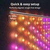 Twinkly Matrix 3.28x3.28ft RGB, High Density 480 LED Curtain, Smart