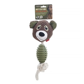 HRLPHXCM Plush Dog Toys Interactive Dog Toys Durable Dog Chew Toys Puppy Teething Toys with Dog Rope (Bear)