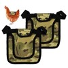 2 Pieces Premium Chicken Saddles with Stretchy Strap, Chicken Saddles