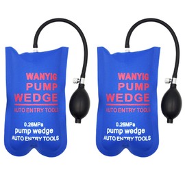 WANYI Air Pump Wedge Up Bag Car Pump Wedge Airbag Door Shim Powerful Alignment Tool Pneumatic Wedge Universal Pump Wedge Spreader Cushion Load Up to 300kg (Small Rectangle, 2 Pack)