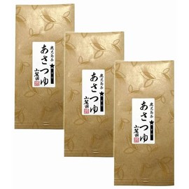 Sanrokuen Tea no Sanrokuen Kagoshima Tea Asatsu Sauce, Star Marking, Deep Steamed Tea, Green Tea Leaves, 3.5 oz (100 g) x 3 Packs