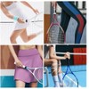 Hobbspring 40pcs Tennis Racket Grip Ring 2 Colors Rubber Silicone