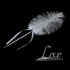 OFKPO Love Decoration Signature Pen with Feather Holder for Wedding