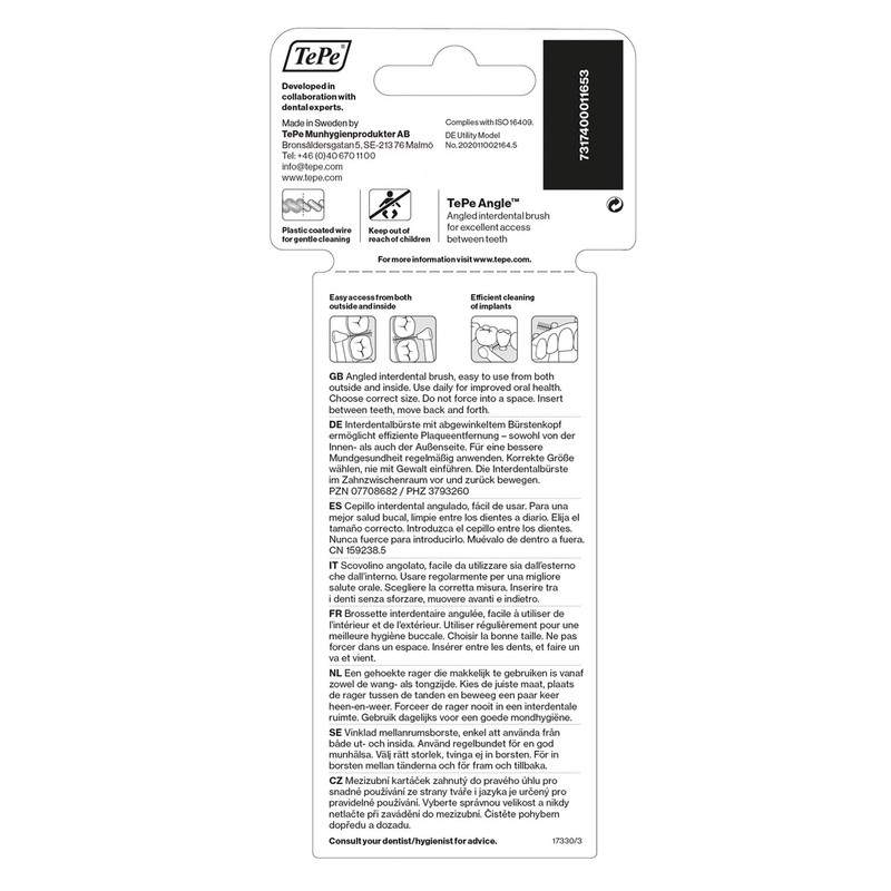 TePe Angle Interdental Brushes Mixed Pack / Samples of Every