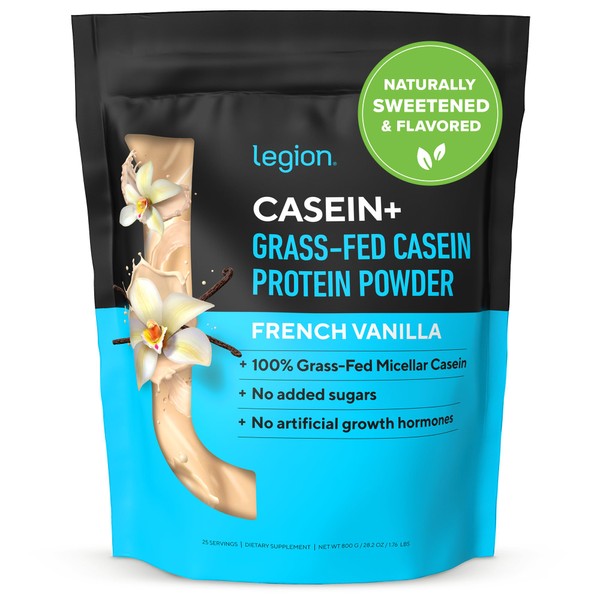LEGION LEGION Casein+ Casein Protein Powder (French Vanilla) - Slow-Release