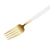 Cutipol GOA GO07WGB Dessert Fork, White/Gold, 7.3 inches (18.5 cm)