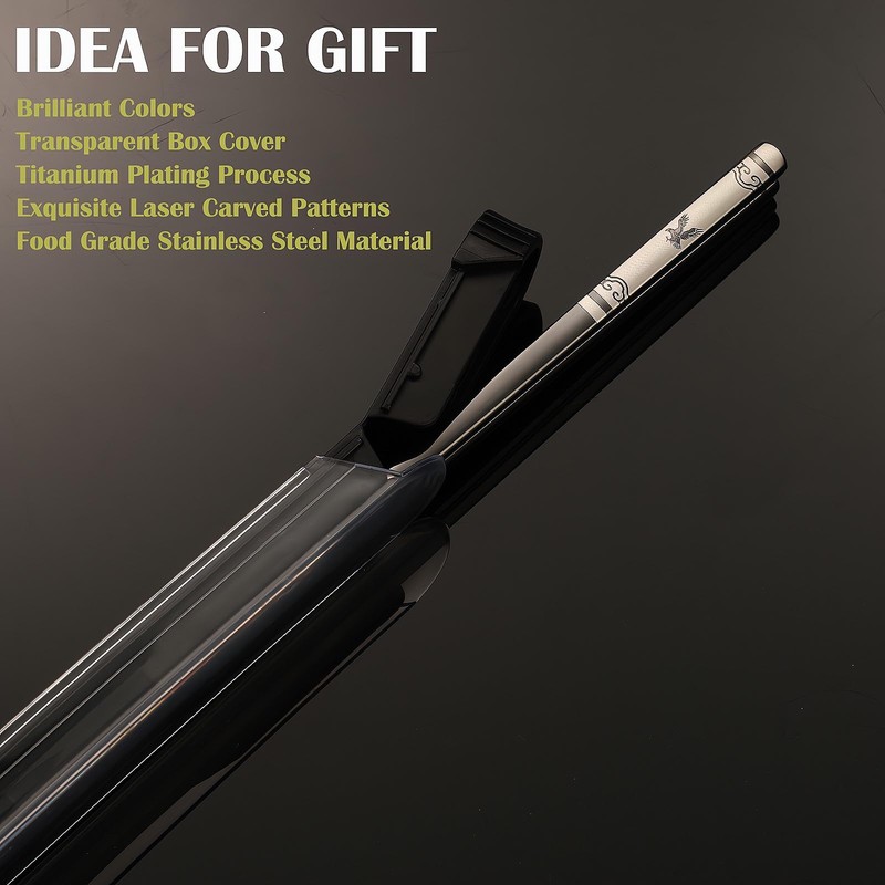 One Pair Portable Chopsticks,Reusable Metal Stainless Steel Chopstick,Travel chopsticks with