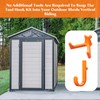 Qiyaz 19 Pcs Shed Storage Hooks Compatible with Suncast/Craftsman, J/V