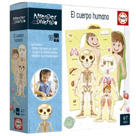 Educa Borrás- Learning is Fun The Human Body - Juego Educativo para niños a Partir de 4 años (18701)