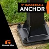 Goalrilla 9" Basketball Anchor System Installs In-Ground and Allows Goalrilla