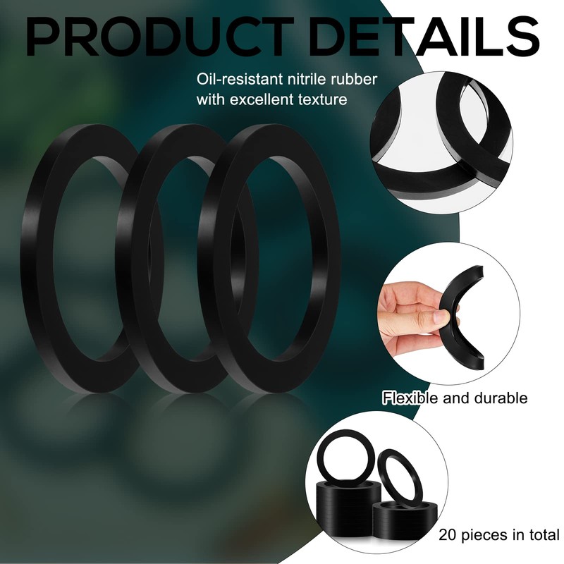 20 Pack 3" Camlock Gasket Fitting Cam Lock Hose Seal