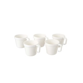 Captain Stag M-9512 Outdoor Cup, Antibacterial, Set of 5, Holiday Joy Stacking Cups, 8.1 fl oz (230 ml)