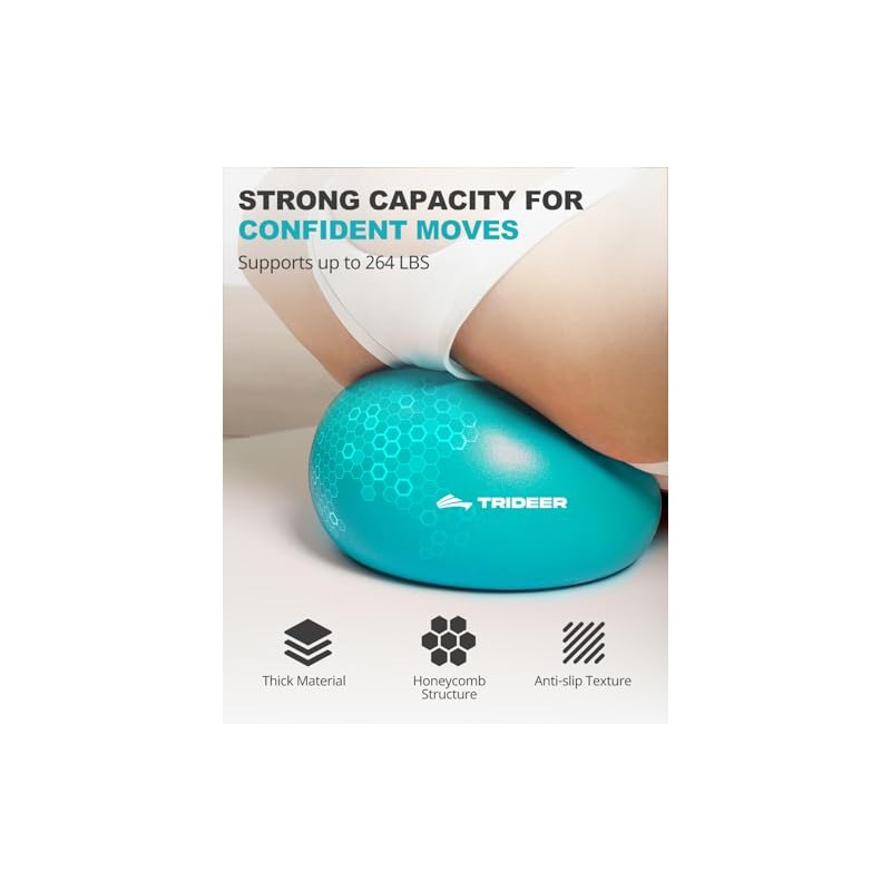 Trideer 9-Inch Pilates Ball for Exercise and Therapy