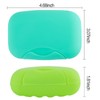 Inovat 2 Pcs Plastic Soap Case Holder Container Box Home