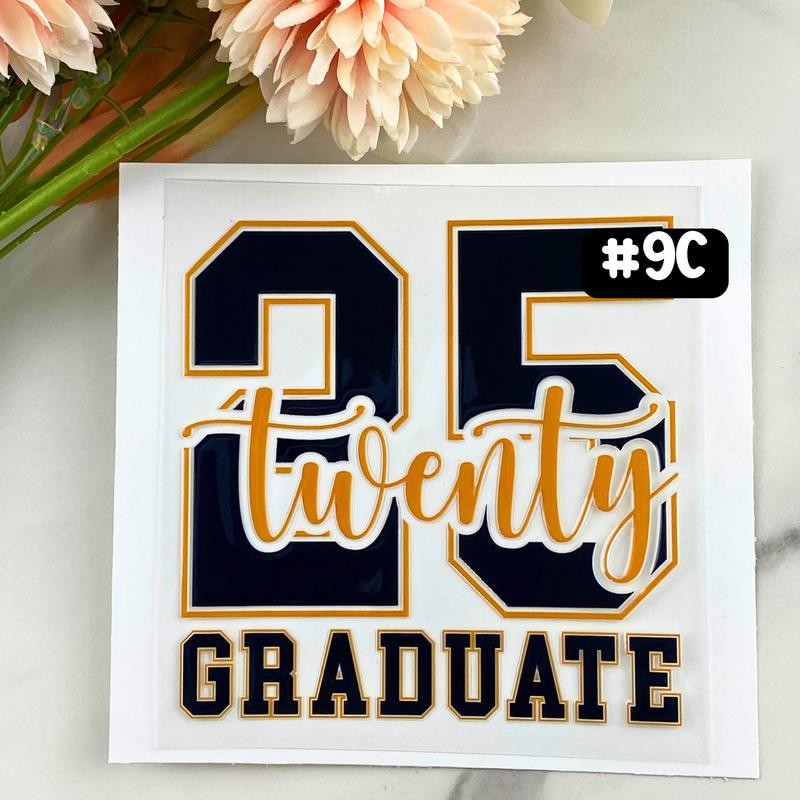 UV DTF DECALS, 4" height, Cup Decals, Cup Stickers, Cup