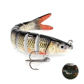 Fishing Lures, Artificial Lures, Spinning Lures, Fish Fishing Set, Wobbler Jerkbait, Bass, Sea, Ideal for Pike, Perch, Trout Fishing - 27g, Durable ABS Plastic