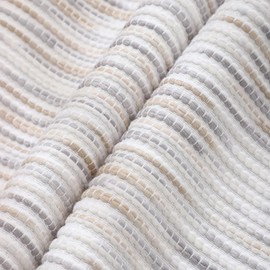 Tosleo Boho Throw Pillow Covers 18x18 Set of 2 Gray and White Stripe Decorative Pillow Cases Accent Chenille Pillowcases Farmhouse Square Cushion Case Bohemian Nuetral Textured Pillow Cover