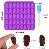 HUAKENER Gummy Skull Molds, 2 Pack Skull Candy Molds with