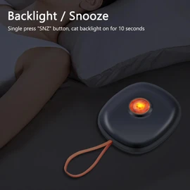 Vibrating Alarm Clock With LED Display - Adjustable 3 Levels of Vibration, 2 Sets of Alarms, Portable Digital Clock for Students, Children, Adults