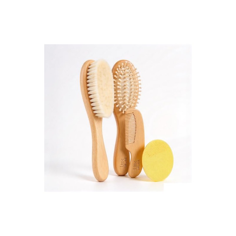 Cepillo para Cabello Bebe 4 Piezas, Peine para Bebe
