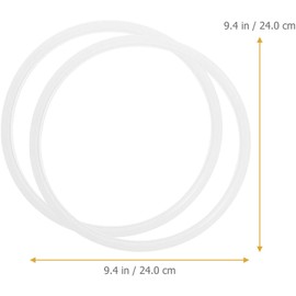 Ipetboom Anillo de silicona para olla a presión, 2 piezas, anillo de sellado para ollas, fácil limpieza, resistente a altas temperaturas, para cocina