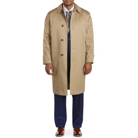 Jean-Paul Germain Big and Tall Buster Three-Season Overcoat Khaki