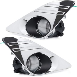 RP Remarkable Power, Fit For 2012-2014 Camry Fog Light Kit Chrome Cover Switch wiring Bulb FL7009