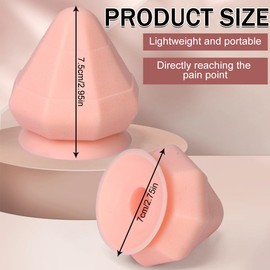 Triggerpunkt Drücker mit Saugnapf für Massage, Faszien, Schmerzen - Selbstmassage Akupressur an Boden,für Füße, Hände, Rücken, Beine (Rosa)