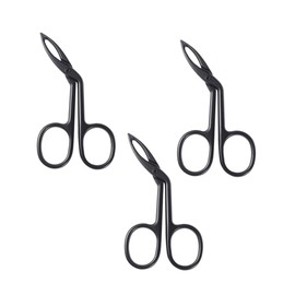 FOMIYES 3pcs Eyebrow Tweezers Slanted Tip Remover for Facial and Eyebrow Grooming Black for Easy Trimming and Shaping