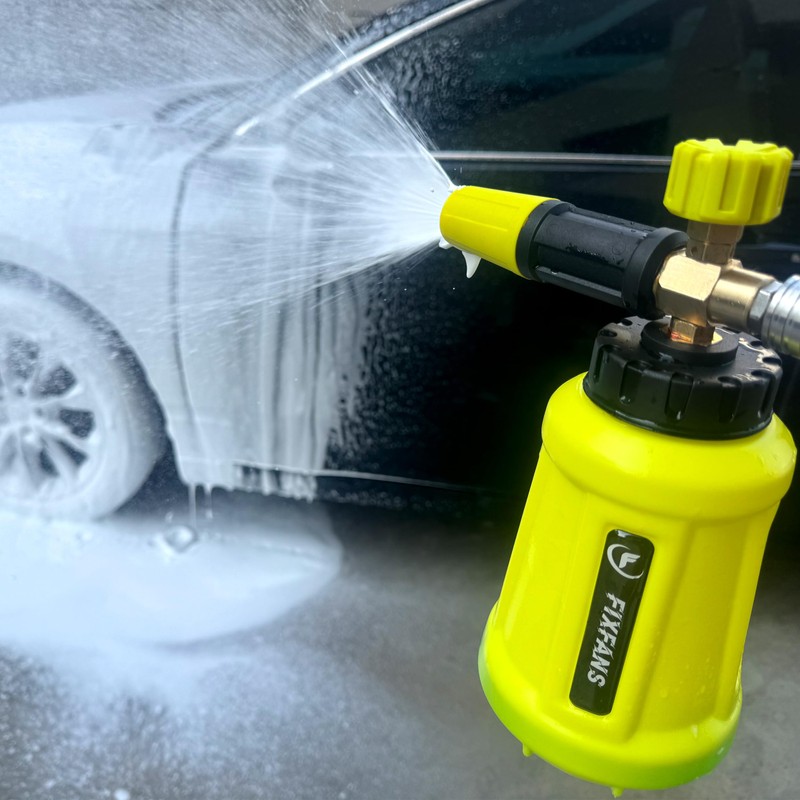 FIXFANS Foam Cannon, Wide Neck Snow Foam Lance with Replacement