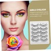 FOMIYES 5pairs Natural Look False Eyelashes Lash Extensions for Women