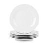 10 Strawberry Street Simply White 10.5" Round Dinner Plate, Set