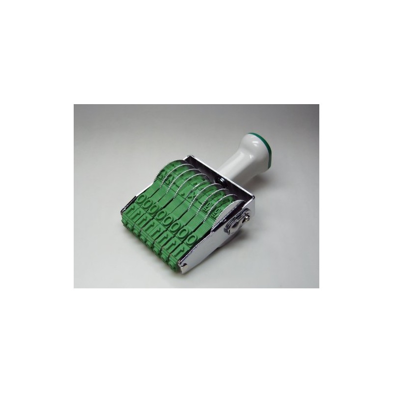 Sanby TK-G18 Rotating Stamp Techno Touch 8 Row Gothic Style