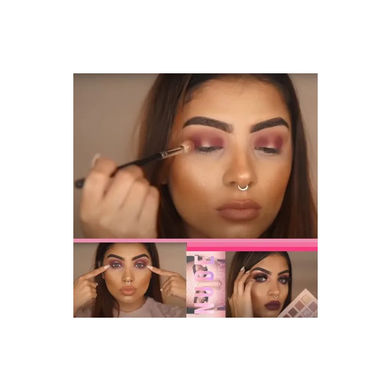 Paletá De Sombras Bare Maquillaje Para Ojos18 Tonos Neutros