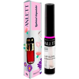 Kit labial lipgloss Anlett con 6 piezas #5 multicolor cont. Por pieza 9g por kit 54g
