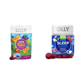 OLLY OLLY Kids Multivitamin + Probiotic and Sleep Gummies, 120 and 50 Count