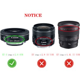 52mm Lens Cap Cover Compatible for Canon EF-S 24mm f/2.8 STM,RF 24mm F1.8 MACRO IS STM,HUIPUXIANG [2 Pack]