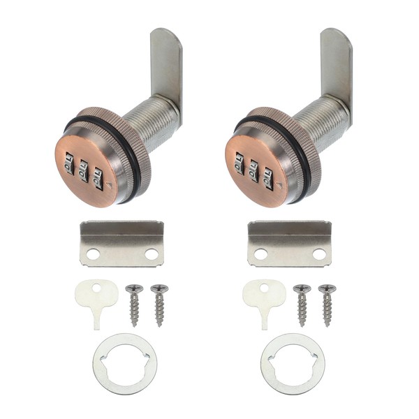 MECCANIXITY Combination Cabinet Cam Lock, Zinc Alloy File Cabinet Locks