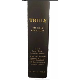 TRULY Beauty~ 24k Gold Black Soap 2 In 1 Luxury Butter Impurity Cleanser NEW