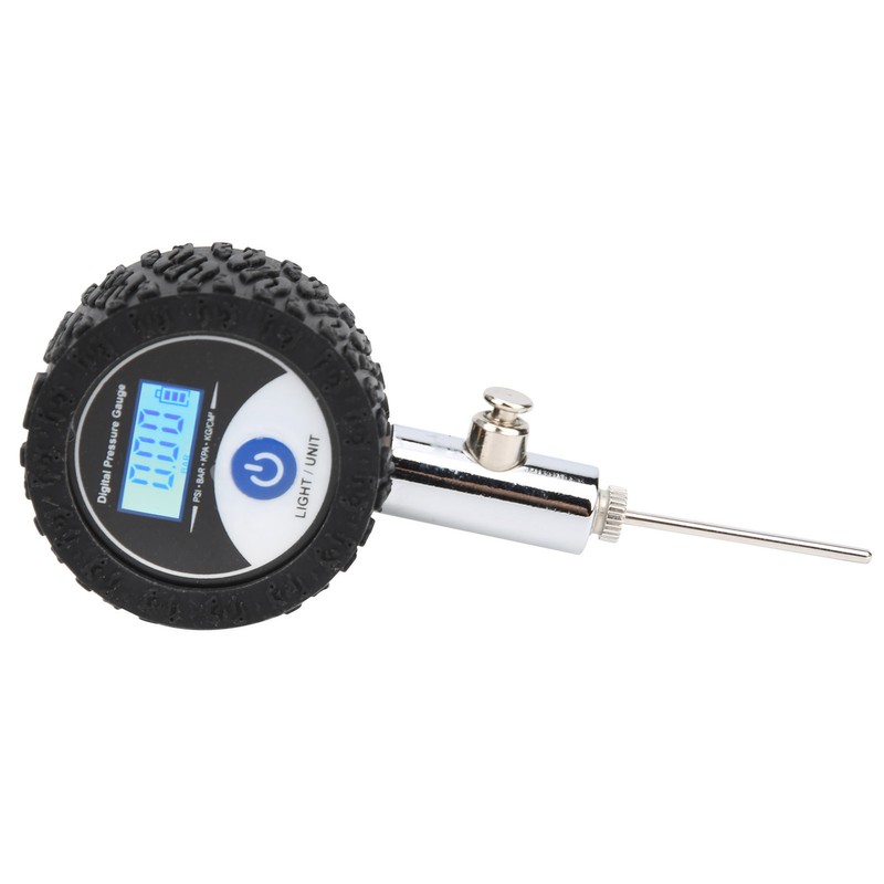 Mini Soccer Ball Pressure Gauge Volleyball Basketball Barometers with Digital