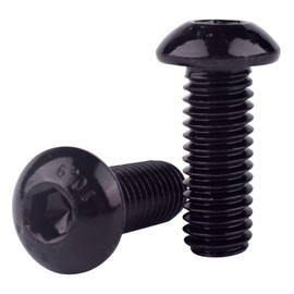 KOSJETHAS 30PCS #8-32 x 3/4" Button Head Socket Cap Screws Bolts, Allen Hex Drive, Black Oxide Alloy Steel 10.9 Grade, UNC Machine Fully Thread